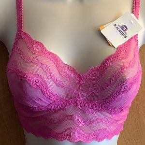 NWT b'tempt'd Pink Lace Bralette  Size:  Small